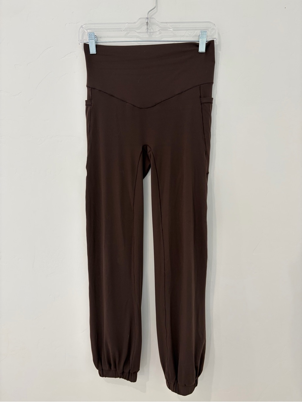 Halara Brown High Waisted Pocket Jogger Leggings Medium